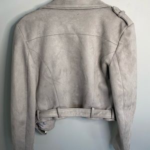 suede grey jacket